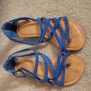 Blue sandals